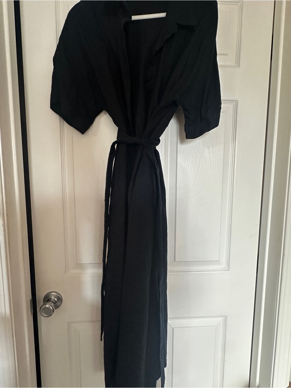 Classic Dark Navy Wrap Maxi Dress - Women